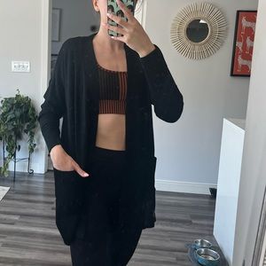 Black cardigan